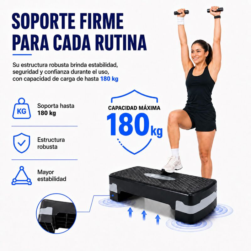 Bluelander Step Fitness Ajustable Para Ejercici... image number null