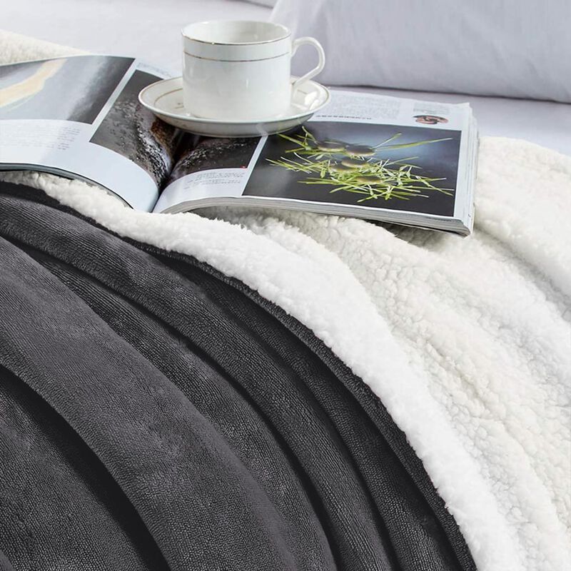 Manta Ir Imperial Rooms Sherpa 152 &times; 127 cm Gri... image number null