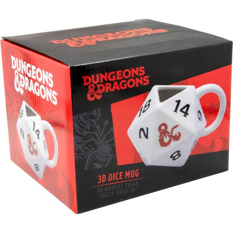 Taza 3D Dado Dungeons & Dragons Dragones & Mazm... image number null