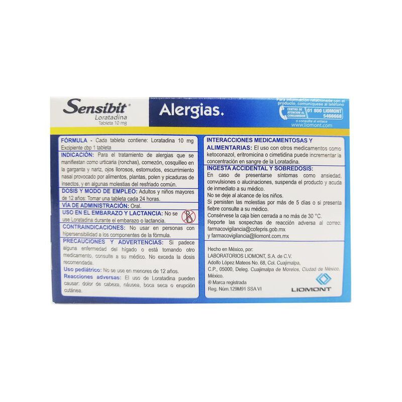 Sensibit 10 Mg 10 Tableta(s) image number null