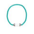 CADENA THALASSA  TURQUESA CON IMÁN COLOR BLANCO