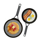 Set Sart&eacute;n 20 cm Y Comal 26 cm Aluminio Forjado Bogner Black Pro BFPBK2026