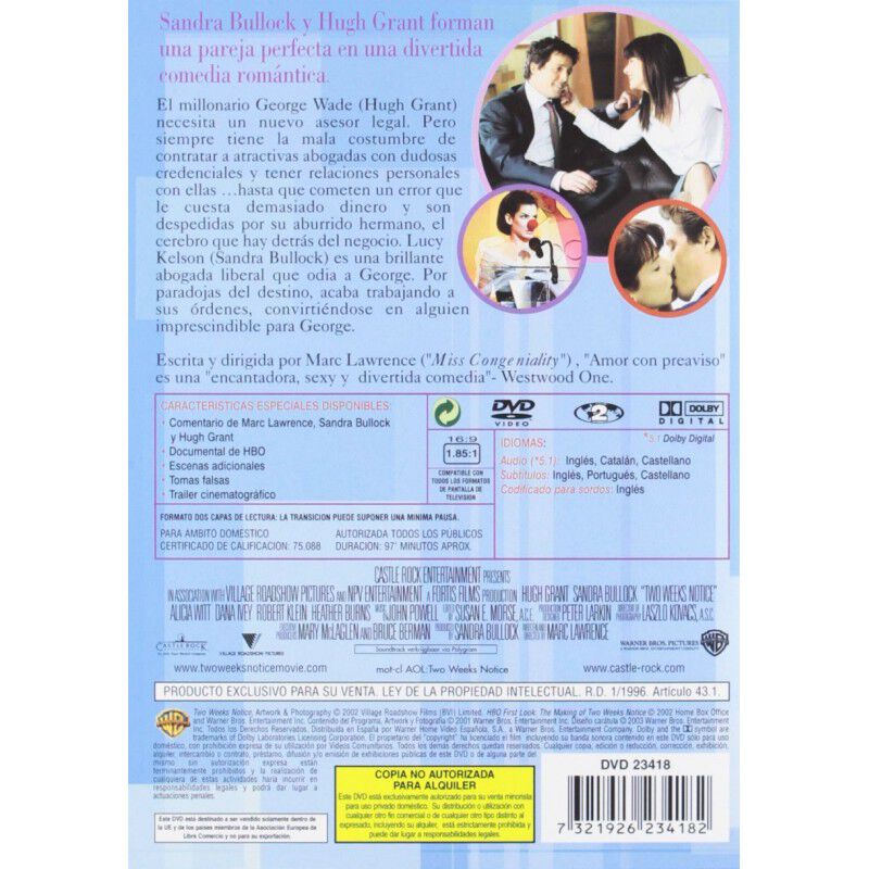 Amor Con Preaviso [dvd] image number null