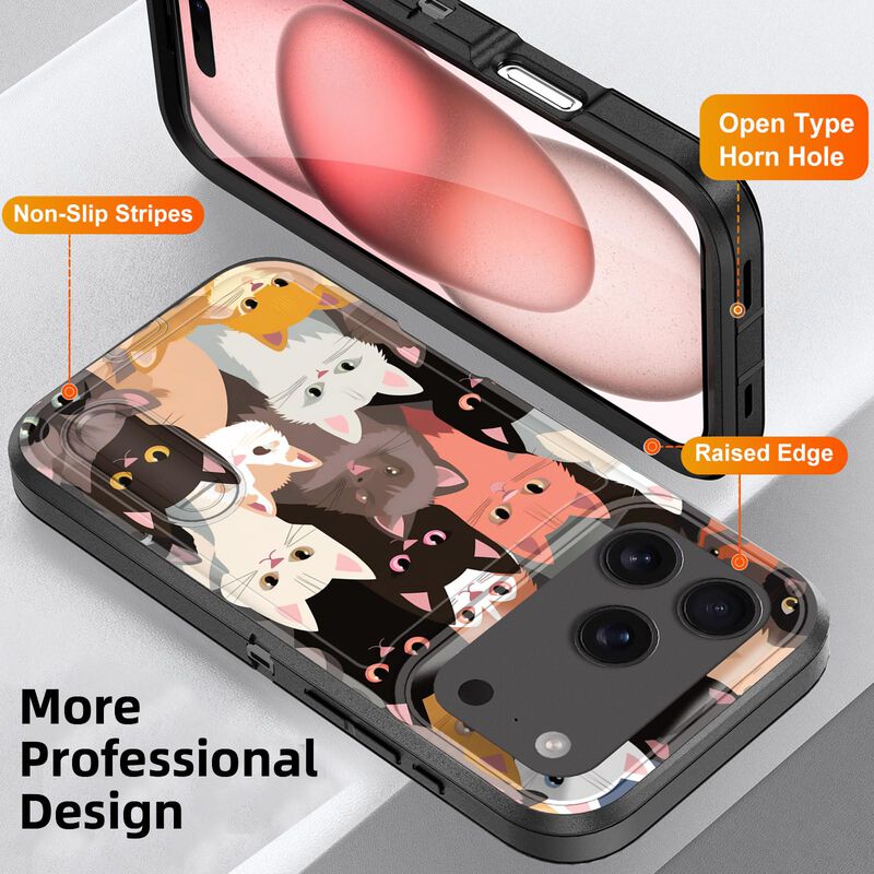 Funda BFUKVOU para iPhone 17 Pro (6.3" ) con So... image number null