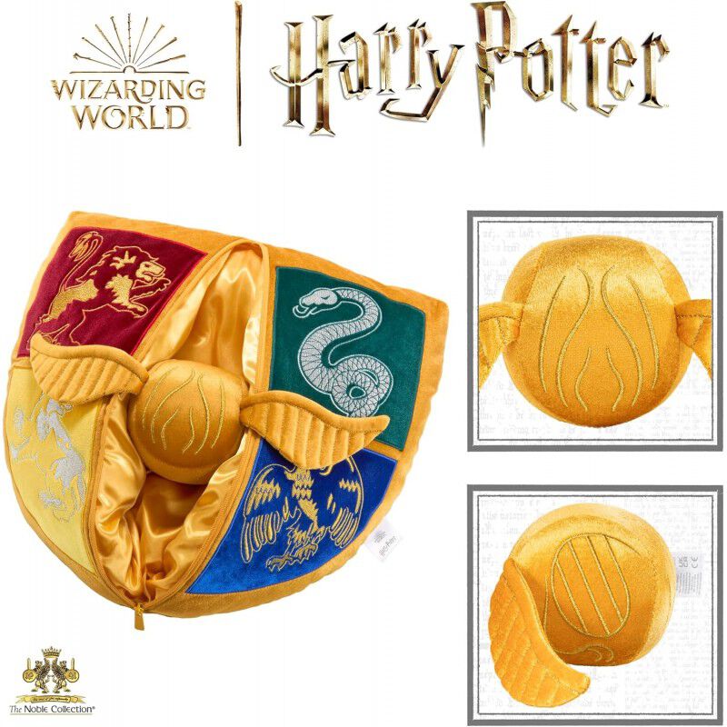 Set 2 Cojines Snitch Dorada Y Escudo Hogwarts H... image number null