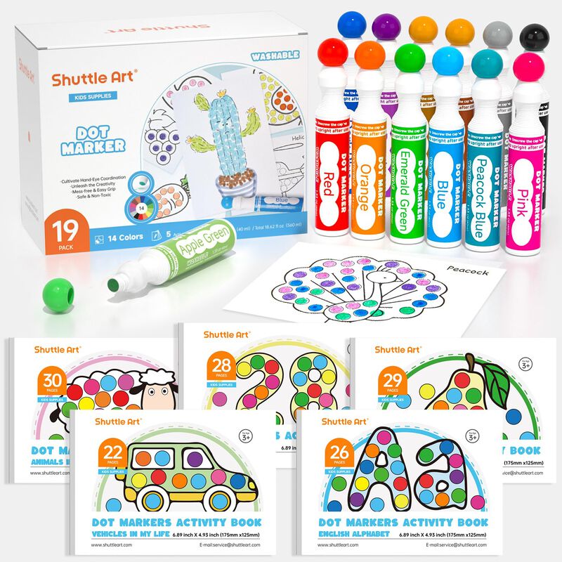 Marcadores De Puntos Shuttle Art, 14 Colores, P... image number null