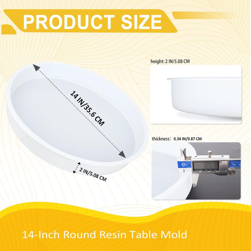 Molde De Resina Epoxi Swess 36 cm Para Mesa Gra... image number null