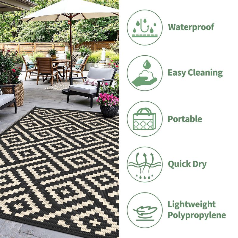 Alfombra Sarben Outdoor De 183 X 274 Cm, Imperm... image number null