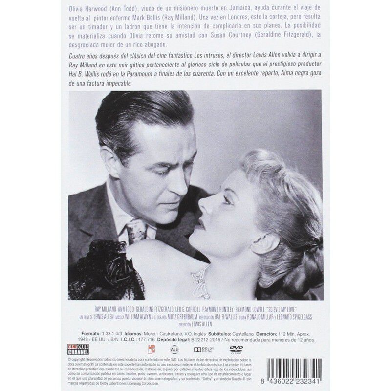 Alma Negra (so Evil My Love) V.o.s.  1948 [dvd] image number null