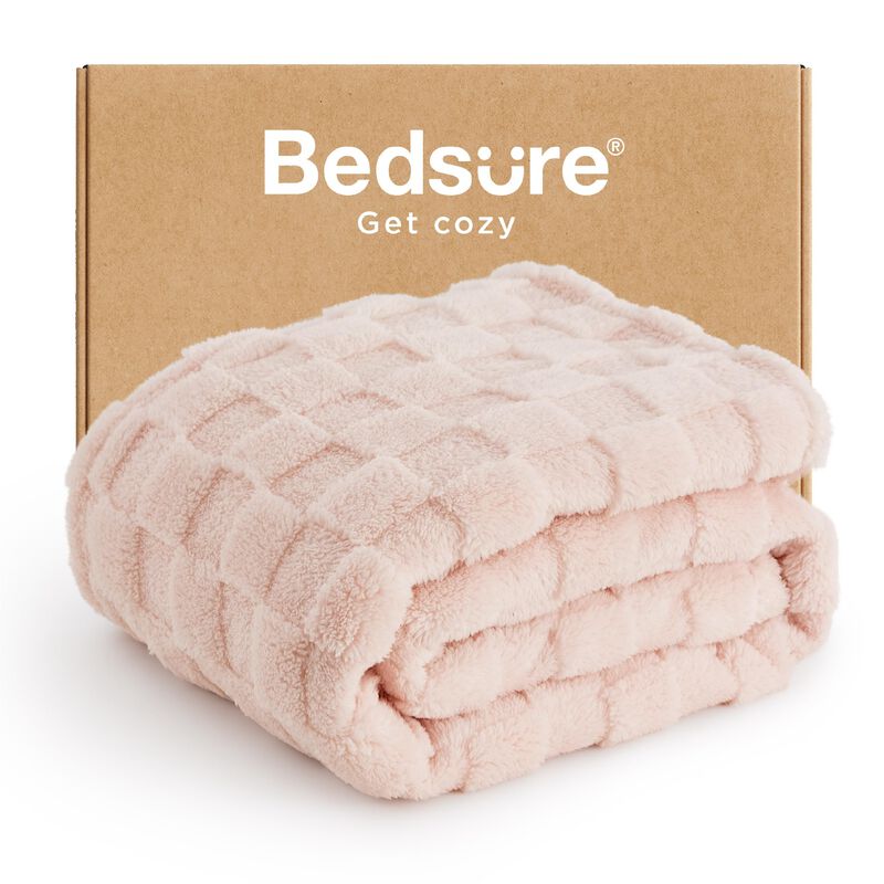 Manta De Cama, Rosa Claro, Supersuave, 130 X 18... image number null