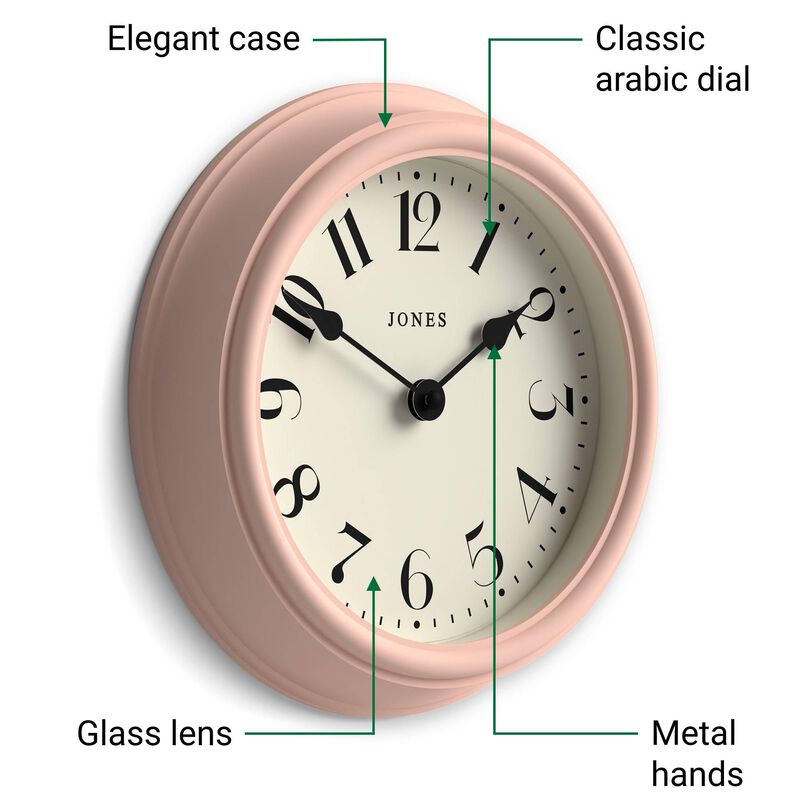 Reloj De Pared Jones Clocks 23 cm Dise&ntilde;o Elegan... image number null