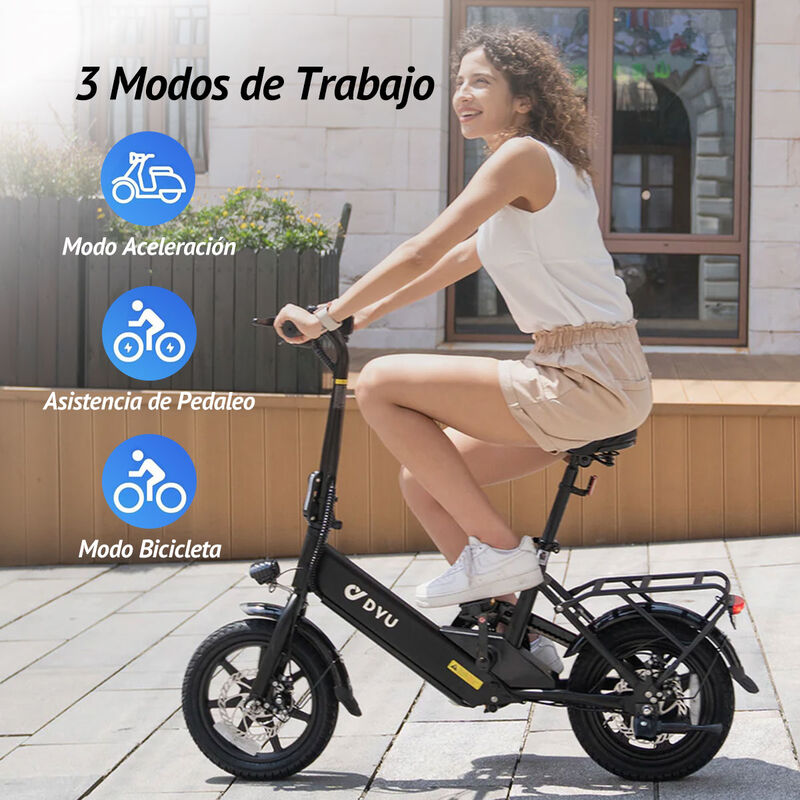 Bicicleta Eléctrica DYU C3 de 16” 25km/h E-Bike... image number null