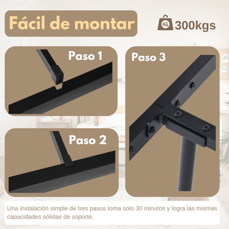 Cama Individual Metal Sane Color Negro image number null