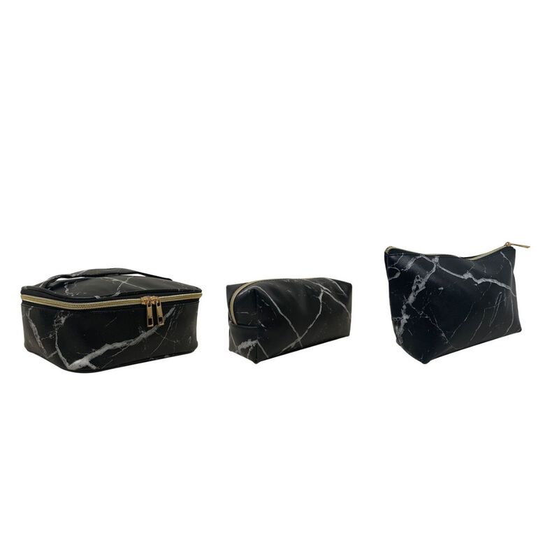 Kit de Cosmetiqueras Peaktour Oro 3 piezas Negr... image number null