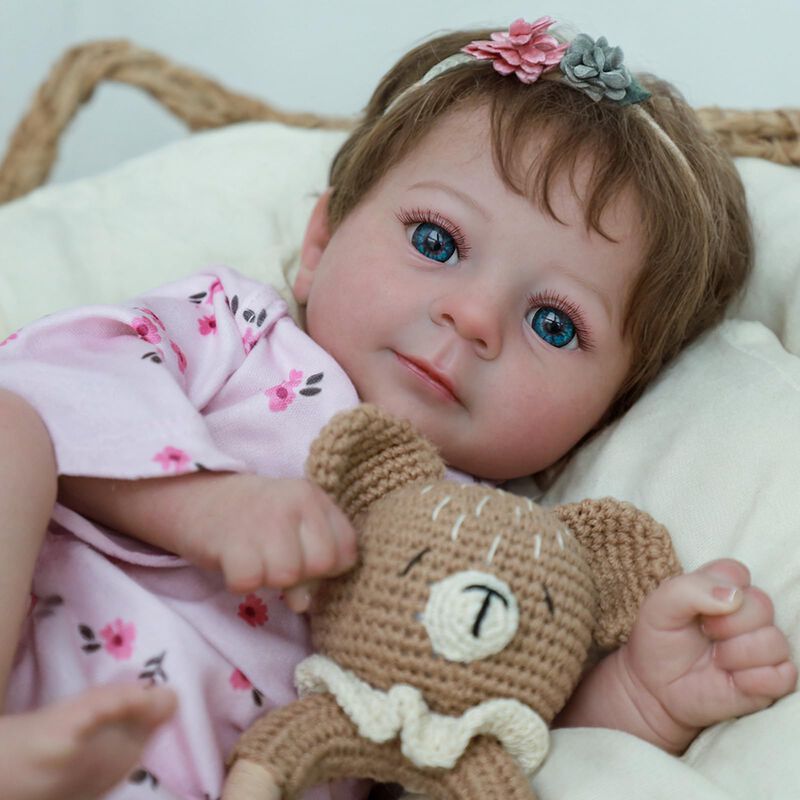 Mu&ntilde;eca Realista Scom Felicia De 43 Cm Con Cuerp... image number null