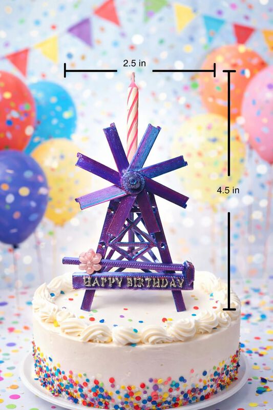 Adorno Para Pastel Euphie Creations 9 cm Morado... image number null