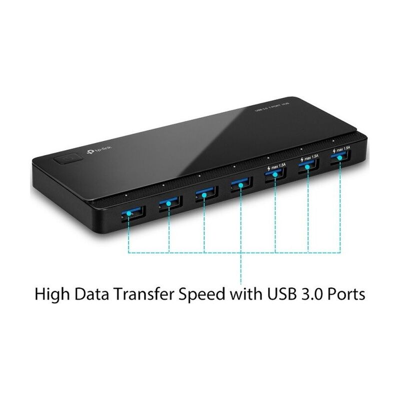 Hub Tp-link Uh700 7 Puertos Usb 3.0 1 Puerto Mi... image number null