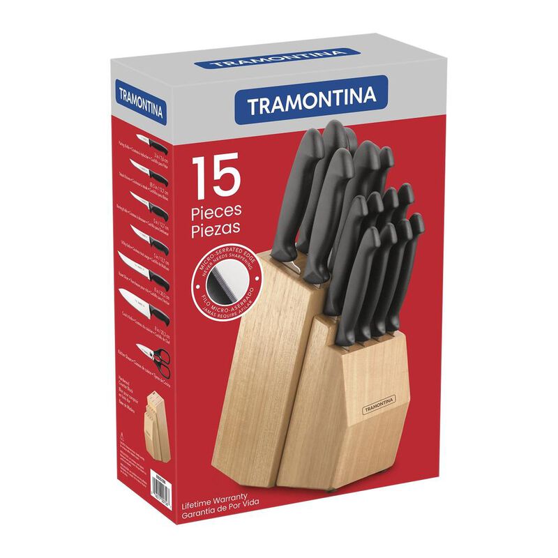 JUEGO DE CUCHILLOS TRAMONTINA 23899025 DIAMANT ... image number null