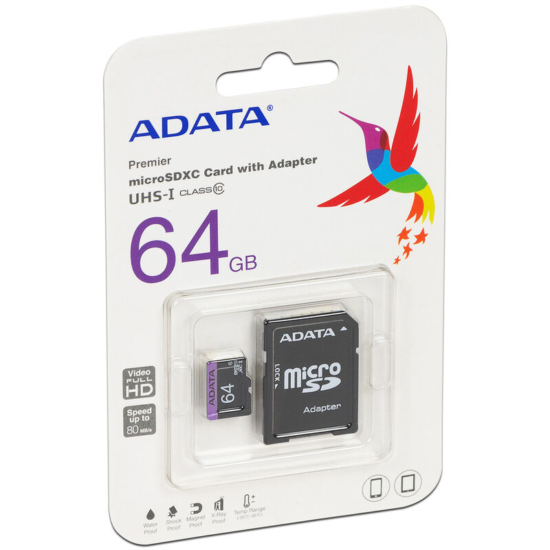 Memoria ADATA Premier MicroSDXC UHS-1 de 64GB, ... image number null