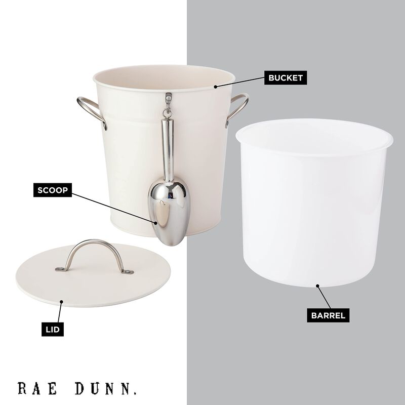 Cubo de Hielo Rae Dunn 3L Blanco Acero Inoxidab... image number null