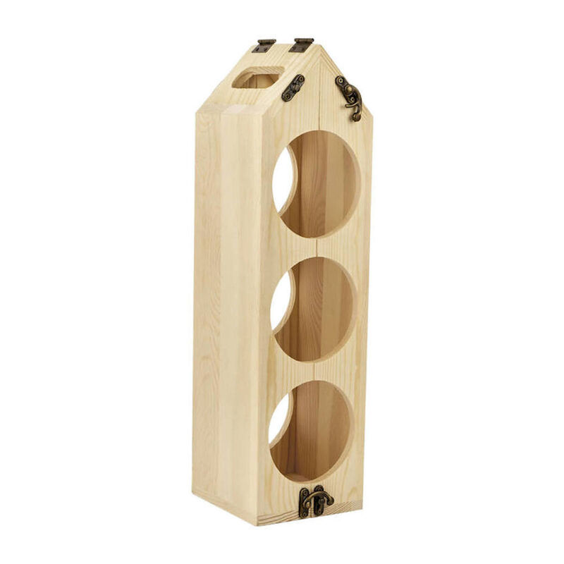 Porta Botella de Madera image number null