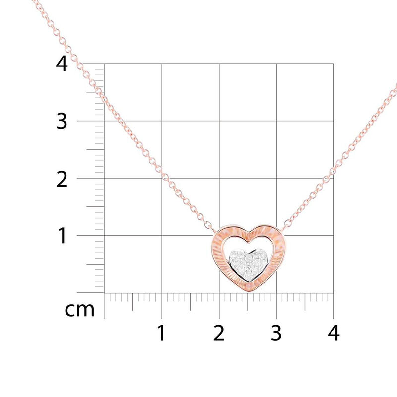 Gargantilla De Oro Rosa Con Platinado 14K Con F... image number null