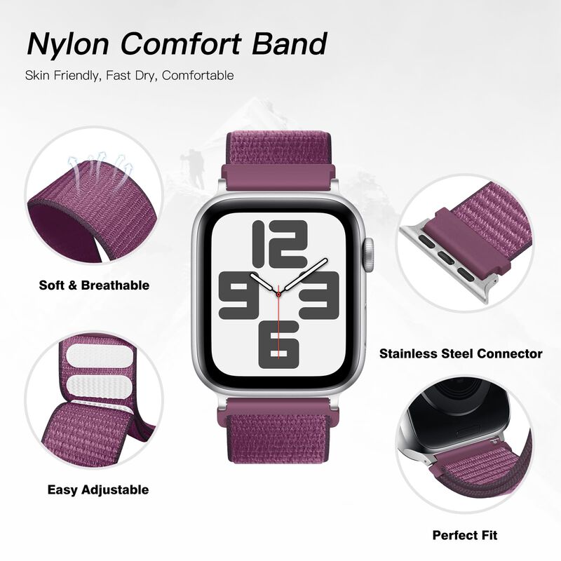 Correa De Reloj Onfnz De Nailon Sport Loop, Paq... image number null