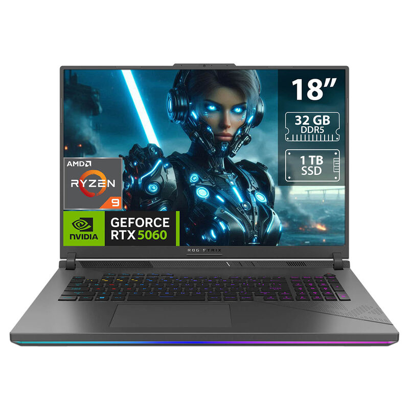 Laptop Gamer ASUS ROG Strix G18: Procesador AMD... image number null