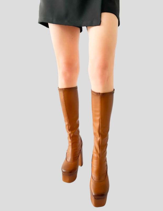 BOTAS DE PLATAFORMA PARA MUJER MALABIS BOT-1020... image number null