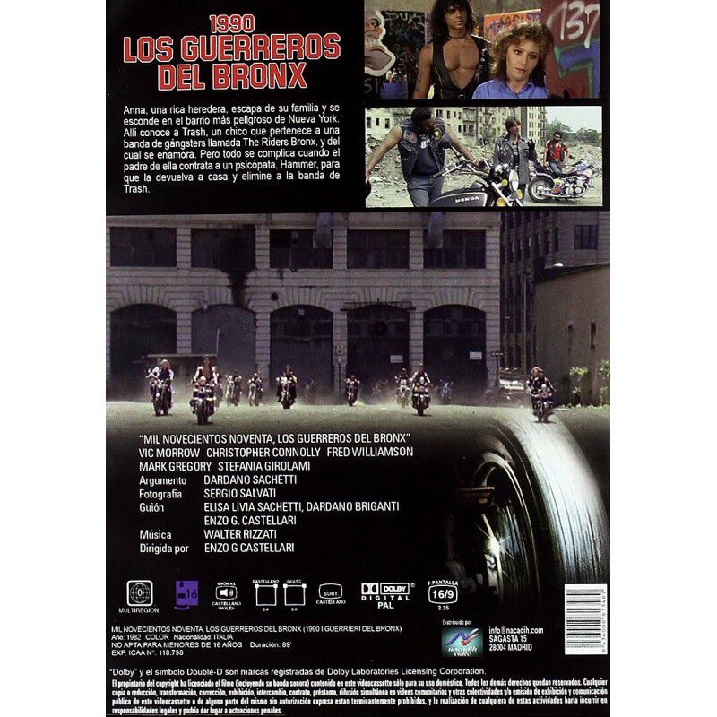 1990: Los Guerreros Del Bronx (dvd) image number null
