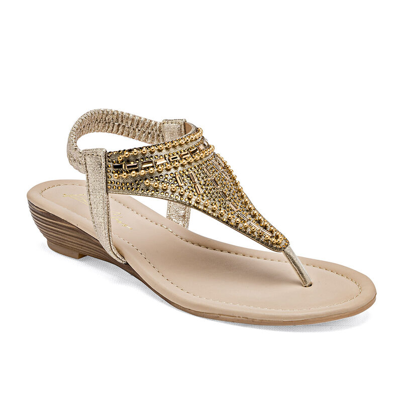 Been Class Sandalia para mujer dorado image number null