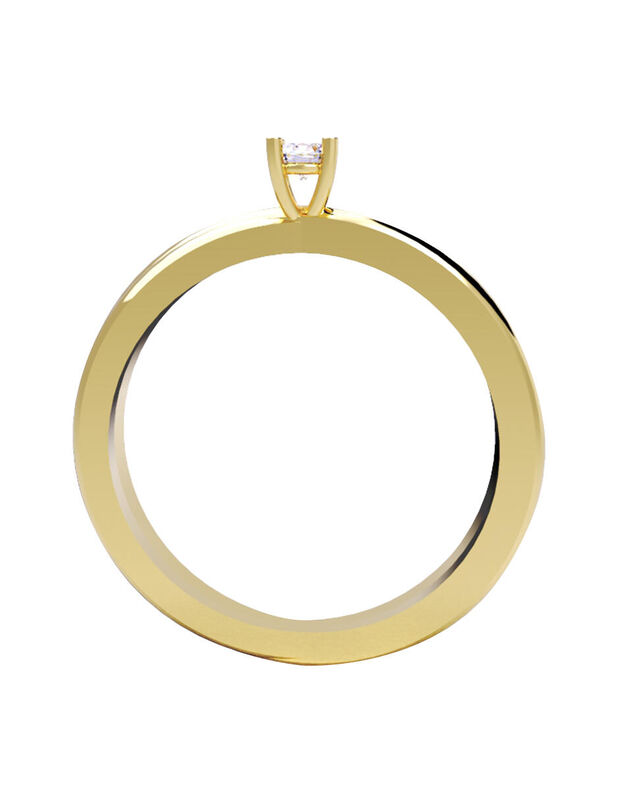 Anillo de Compromiso de 14K con Diamante de Lab... image number null