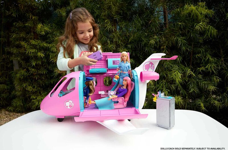 Set De Juego De Avi&oacute;n De Juguete Barbie Dreampl... image number null