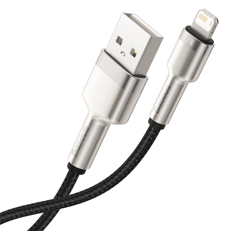 Cable de Datos Metálico Baseus USB a Lightning ... image number null