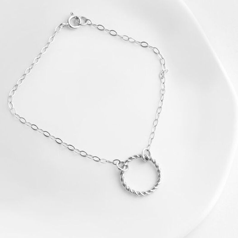 Pulsera cadena Bejuco de plata image number null