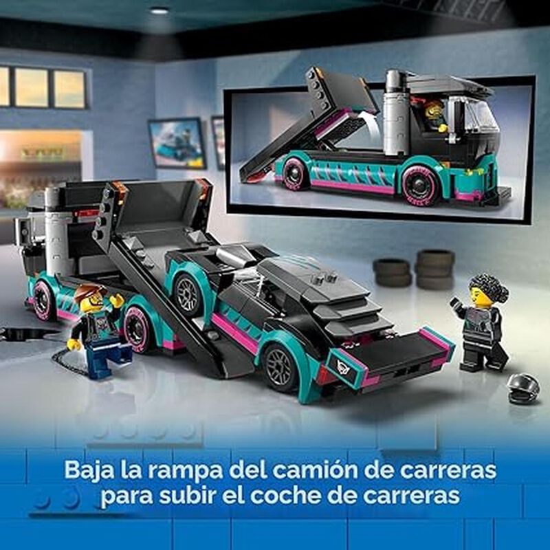 Lego City Auto De Carreras Y Cami&oacute;n De Transpor... image number null