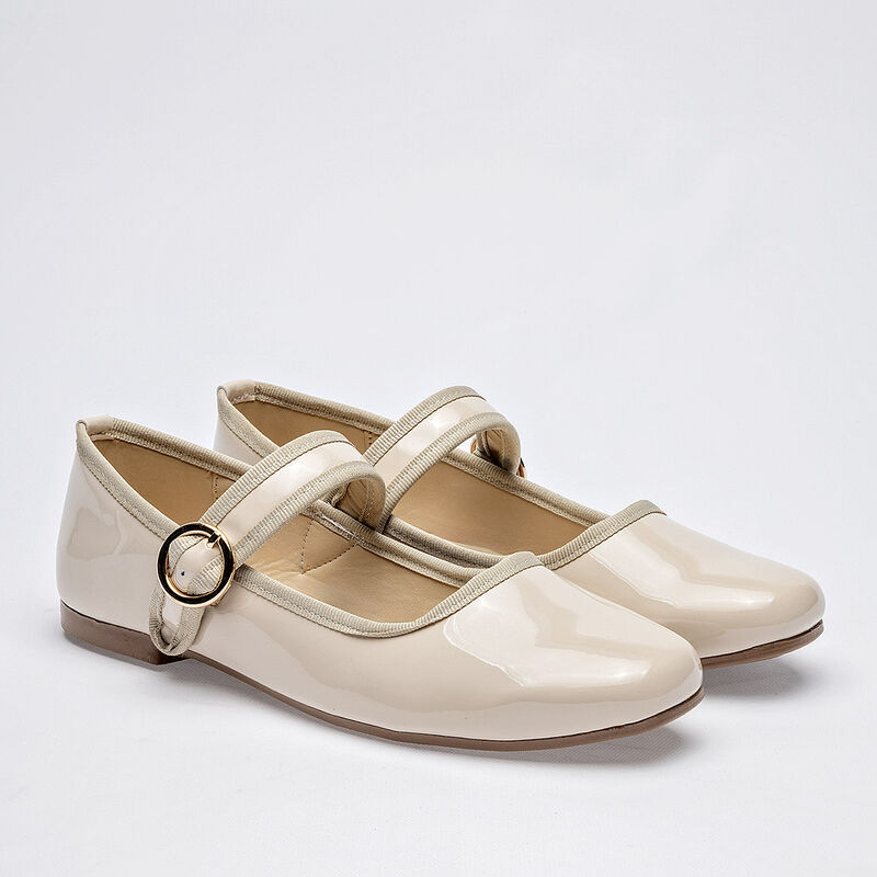 Been Class Balerina para mujer beige charol image number null