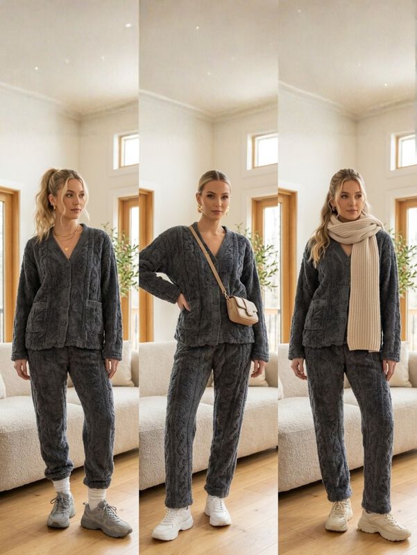 Conjunto de 2 Piezas para Dama CONJ-099 Negro E... image number null