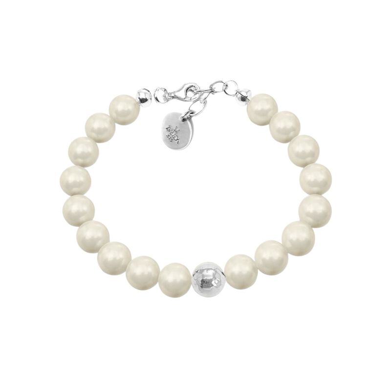 Collar aretes y pulsera Perlas de cristal creci... image number null