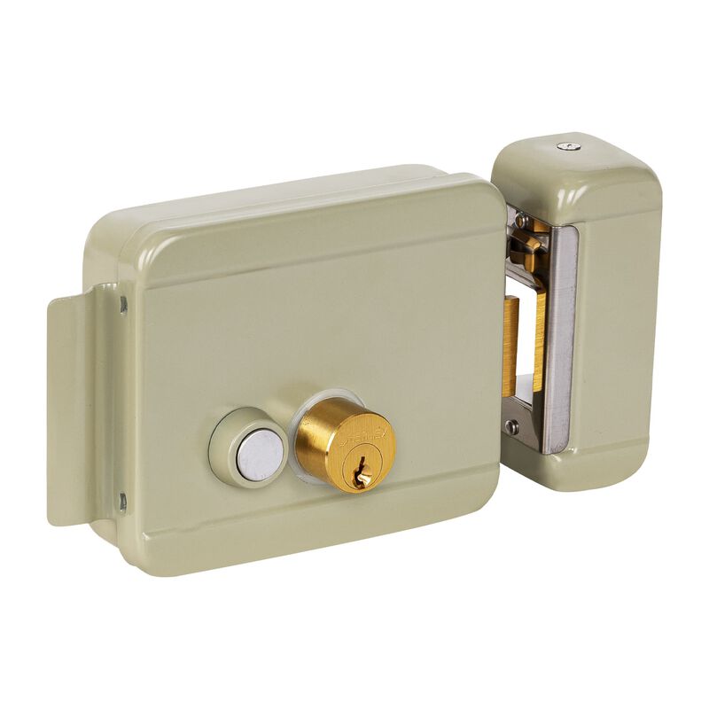 Cerradura Electromecánica con Botón Derecha Her... image number null