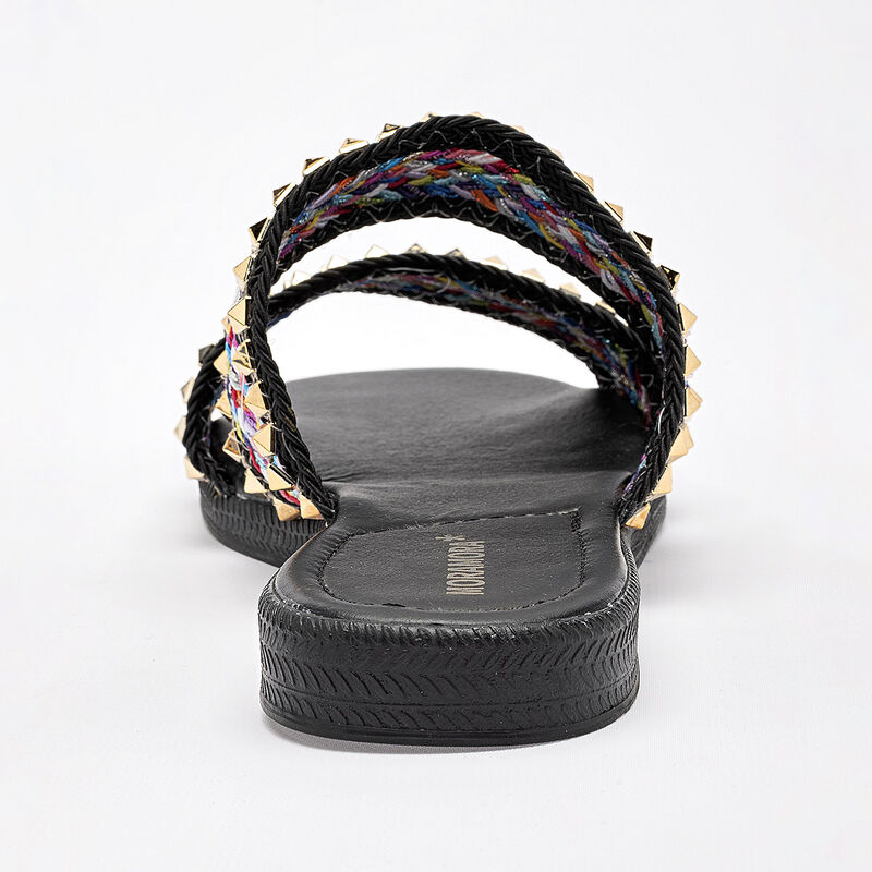 Moramora sandalia piso para mujer negro multico... image number null