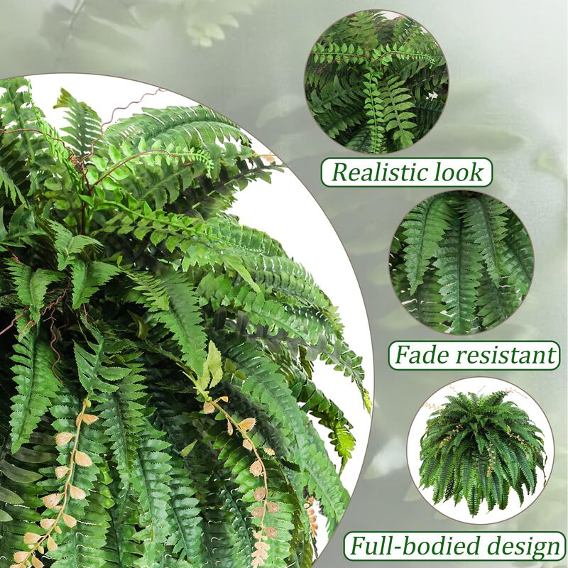 Helecho Artificial Cherica 122 cm Resistente A ... image number null