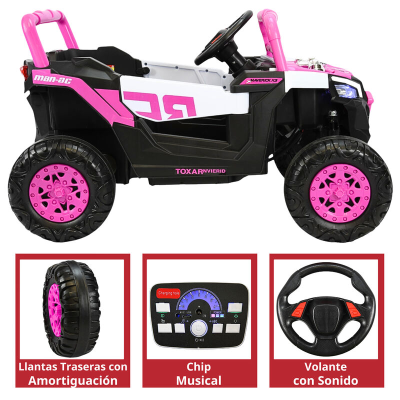 Montable Electrico para Ni&ntilde;os Mini 4x4 Bluetoot... image number null