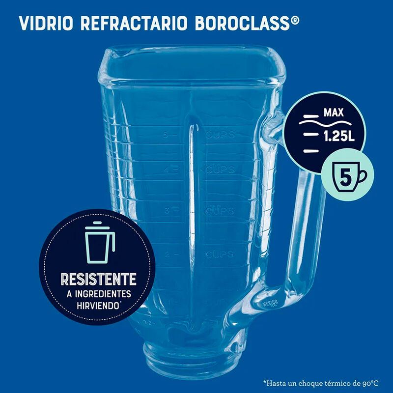 Licuadora Oster 2 Velocidades Vaso de Vidrio - ... image number null