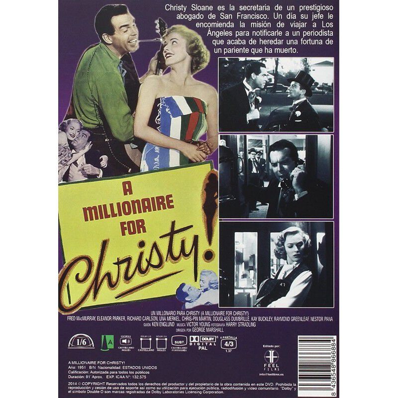 Un Millonario Para Christy [dvd] (1951) image number null