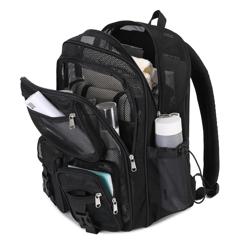 Mochila Moonbaby De Malla Para Escuela Heavy Du... image number null