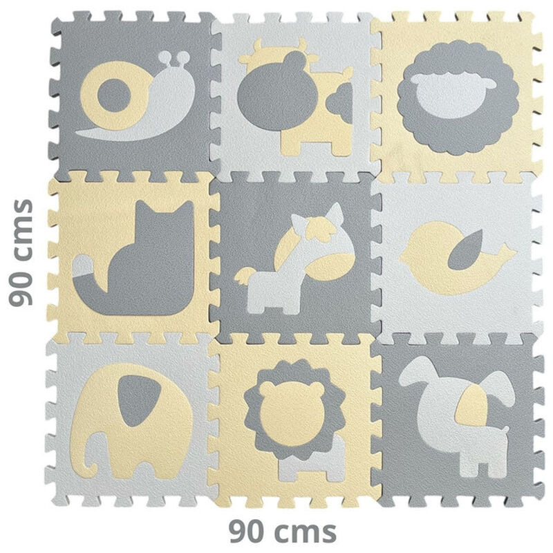 Tapete Infantil de Foamy Armable con Figuras de... image number null