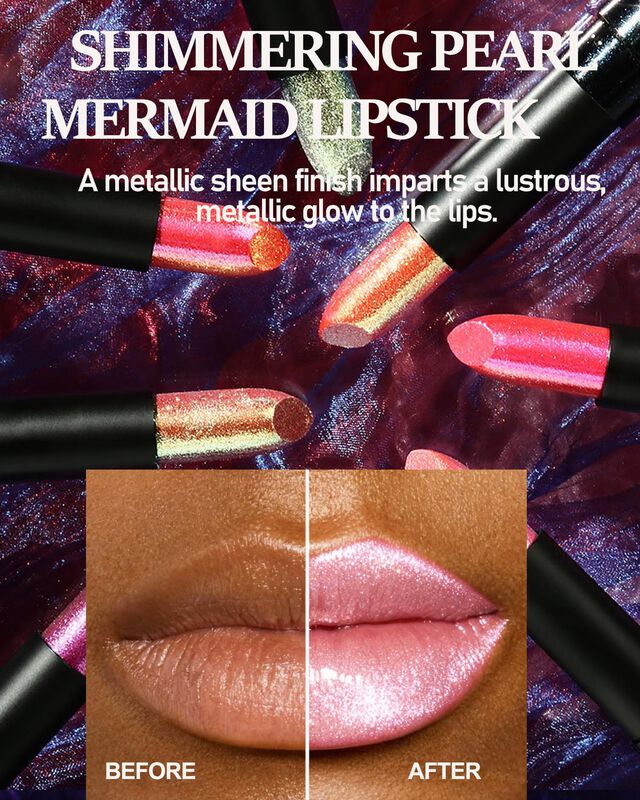 Labial Duatana Met&aacute;lico Rosa Melocot&oacute;n Con Purp... image number null