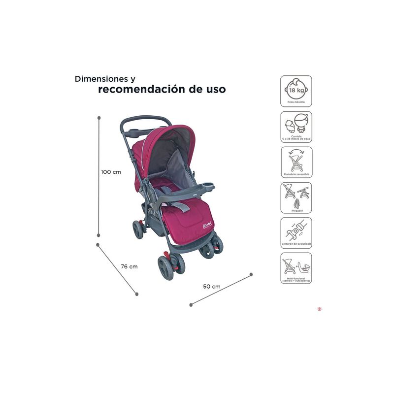 Carriola Travel System D'beb&eacute; Star Reversible C... image number null