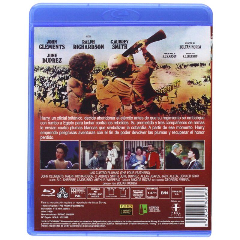 Las Cuatro Plumas (1939) (blu-ray) image number null
